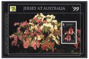 1999 Jersey Jersey Orchids/ Jersey in Australia '99 Commemorative Stamp Miniature Sheet Mint Never Hinged (MNH)
