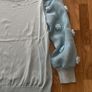 Savida Blue Flower Detail Dressy Jumper Size Large Image 2
