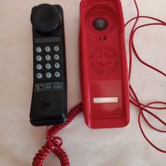 Vintage 1980s Red Landline Phone