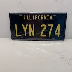 Gone in 60 Seconds Eleanor Mustang LYN 274 Replica Movie American License Plate