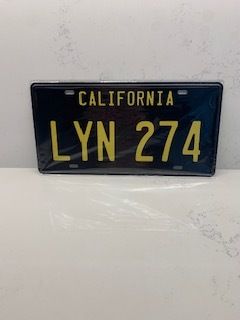 Gone in 60 Seconds Eleanor Mustang LYN 274 Replica Movie American License Plate