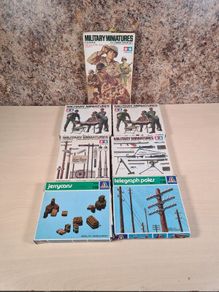 TAMIYA Military Miniatures + ITALERI vintage models bundle  army war