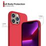 Liquid Silicone Shockproof Case For iPhone 13 Pro Max Luxury Soft Phone Cover Red New - FHT5IP13PMLK Image 6