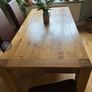 Solid oak dining table Image 3