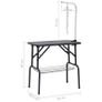 Adjustable Dog Grooming Table with 1 Loop and Basket Image 7
