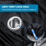 Bike Cover for 2 Bikes Waterproof 210T Bicycle Cover Outside Storage UV Protection Windproof Dustproof with Lock Hole for Mountain Bike Road Bike 78.7 x 27.5 x 44 inch Image 5