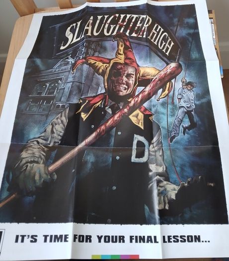 Slaughter High Arrow Video DVD 2011 Uncut Region 0 Reversible Sleeve Poster