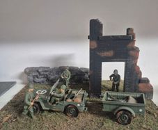 American ww2 infantry diorama