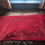 Vintage velvet fabric curtain remnants Image 6