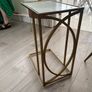 Gold Accent Table Set , Elegant 3-Piece Accent Table Set Image 4