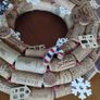 Recycled Wine Cork Wreath. Image 5