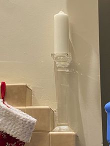 kenneth turner london pillar glass candle holders