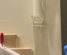 kenneth turner london pillar glass candle holders