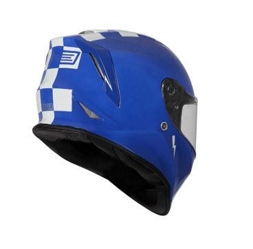 Motorcycle Helmet Origin, Glossy White Blue, Size L (59-60)