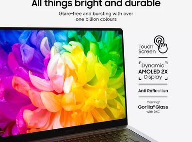 Samsung Galaxy Book6 Pro 16" Laptop, Intel Core Ultra 7 356h, 512 Gb Ssd, 16gb Ram, Grey (touch Screen)