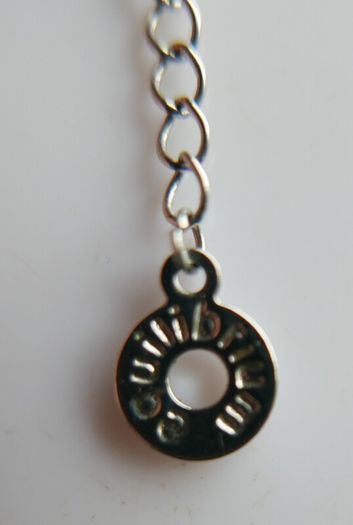 Silver Plated Equilibrium Necklace and a decorative cross length 18" - 4,6g
