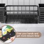 Brand New Sink Organizer, Stainless Steel Kitchen Organizer with Self-Draining Drain Tray, Image 3