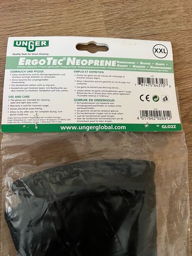 Unger ErgoTec NEOPRENE Gloves
