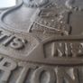 Antique Everton Football Club Shield Logo Solid Cast Brass RARE Image 2