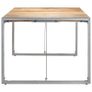 Dining Table 220x100x75 cm Solid Rough Mango Wood Image 3