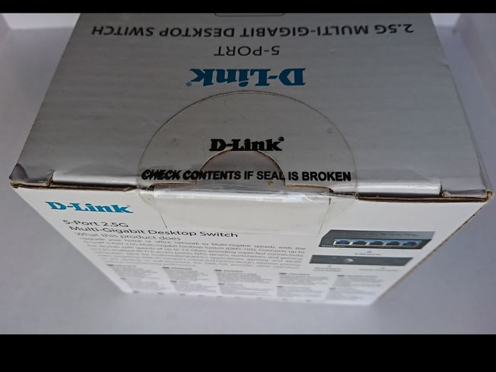 D-Link 5-Port 2.5G Multi Gigabit Unmanaged Gaming Network Switch (metal housing)