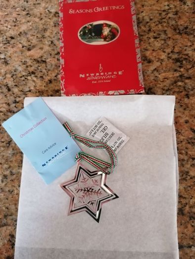 Newbridge Silver hanging Snowflake Tree Decoration