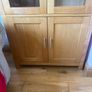 Light Oak Display Cabinet / Storage Unit with Glass Doors Image 2