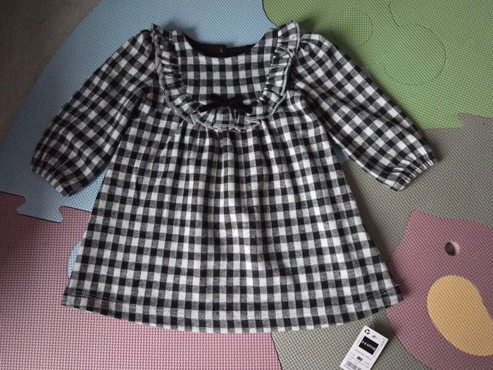 3-6m, With Tags Soft Checkered Dress