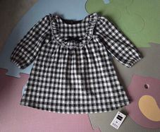 3-6m, With Tags Soft Checkered Dress