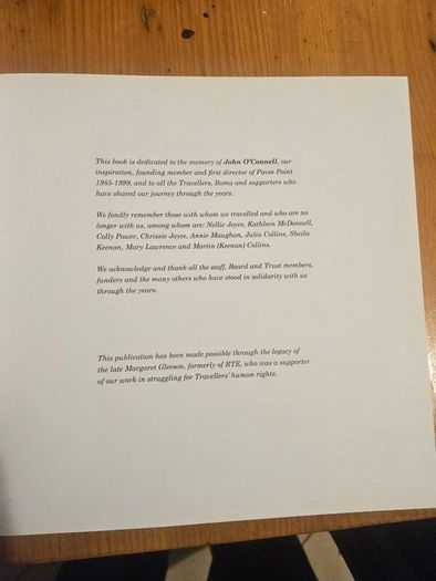 30 Years Of Pavee Point. Photos By Derek Speirs. Edited Written And Compiled By Ronnie Fay And Caoimhe Mccabe. First Edition Large Volume Paperback In Good Condition.  See Photos For Same.
