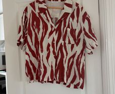 Anine Bing blouse short sleeve blouse top. Size L which is around a size 14.