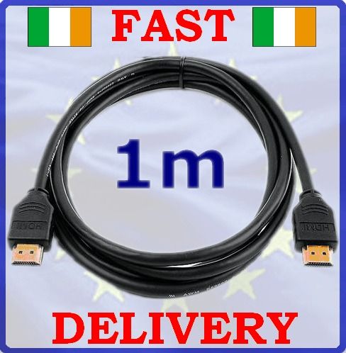 1M Premium HDMI Cable Male to Male Gold Plated HD HDTV PS3 XBOX 360 BlueRay
