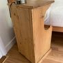 Rustic solid pine bedside locker Image 5