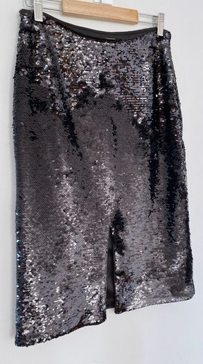 GANNI midi sequin skirt