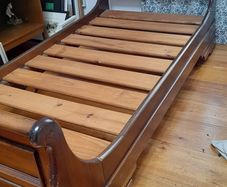 Single 3 ft bed mahogany Louis Philippe