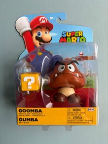 Jakks Pacific Super Mario Brothers Goomba with Question Block - 4 inch Action Figure