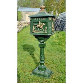 Cast Iron Freestanding Pole Post Box CH R 030