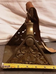 ceremonial floral scroll BRASS STIRRUP