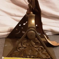 ceremonial floral scroll BRASS STIRRUP