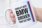 World's Best BMW Driver Coffee Mug With Sayings Customizable Mug, Personalized, Customization, Your Text Custom, Bmw Mug, Bmw Cup, Bmw Gifts