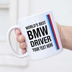 World's Best BMW Driver Coffee Mug With Sayings Customizable Mug, Personalized, Customization, Your Text Custom, Bmw Mug, Bmw Cup, Bmw Gifts