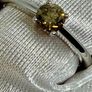 Diamond Rhapsody 950 Platinum SGL Certified Natural Champagne Diamond Solitaire Ring Image 6
