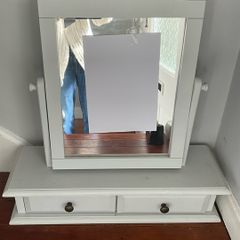 Swing Dressing Table Mirror with Drawers