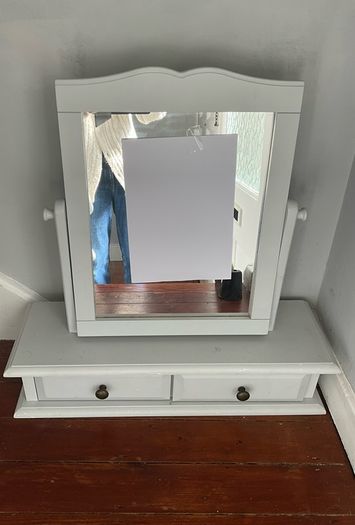 Swing Dressing Table Mirror with Drawers