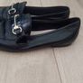 Black Leather Loafers, Office, size 7 Image 3