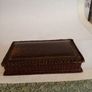 Antique Crocodile Skin Gents Travel Box Image 3