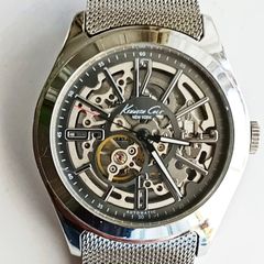 Kenneth Cole automatic skeleton dial men's watch