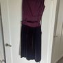 Quin and Donnelly Velvet and silk dress Aubergine/purple colour Image 2