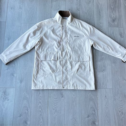 NEW Mens 9XL Cream Oversized Utility Jacket