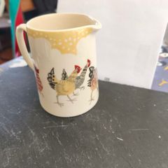 Burleigh milk / cream jug "Rosie's hens"